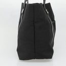 BVLGARI Logo Mania Tote Bag Canvas Black Silver Auth bs28748-3