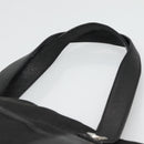 BVLGARI Logo Mania Tote Bag Canvas Black Silver Auth bs28748-8