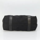 BVLGARI Logo Mania Tote Bag Canvas Black Silver Auth bs28748-5