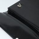 BVLGARI Business Bag Leather Black Silver Auth bs28749-10