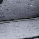 BVLGARI Business Bag Leather Black Silver Auth bs28749-11