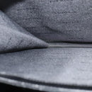 BVLGARI Business Bag Leather Black Silver Auth bs28749-19