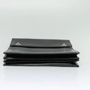 BVLGARI Business Bag Leather Black Silver Auth bs28749-5