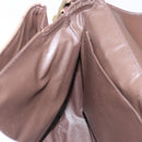 Burberrys Nova Check Shoulder Bag Leather Canvas Beige Gold Auth bs28750-19