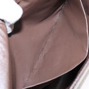 Burberrys Nova Check Shoulder Bag Leather Canvas Beige Gold Auth bs28750-20