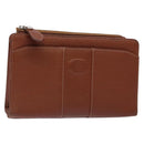 BURBERRY Clutch Bag Leather Brown Gold Auth bs28752-1