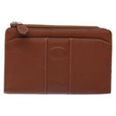 BURBERRY Clutch Bag Leather Brown Gold Auth bs28752-13