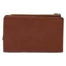 BURBERRY Clutch Bag Leather Brown Gold Auth bs28752-2