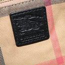 BURBERRY Shoulder Bag Leather Black Gold Auth bs28753-18