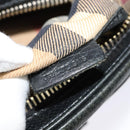 BURBERRY Shoulder Bag Leather Black Gold Auth bs28753-12