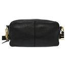 BURBERRY Shoulder Bag Leather Black Gold Auth bs28753-2
