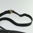 BURBERRY Shoulder Bag Leather Black Gold Auth bs28753-8