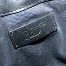 VALENTINO Studs Hand Bag Leather 2way Black Silver Auth bs28756-20