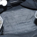 VALENTINO Studs Hand Bag Leather 2way Black Silver Auth bs28756-11