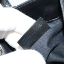 VALENTINO Studs Hand Bag Leather 2way Black Silver Auth bs28756-12