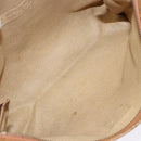 MCM Logogram Vicetos Clutch Bag PVC Leather Brown Gold Auth bs28761-11