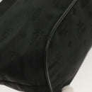 MCM Vicetos Logogram Hand Bag Nylon Black Gold Auth bs28762-15
