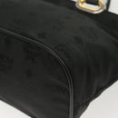 MCM Vicetos Logogram Hand Bag Nylon Black Gold Auth bs28762-16