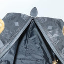 MCM Vicetos Logogram Hand Bag Nylon Black Gold Auth bs28762-18
