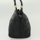 MCM Vicetos Logogram Hand Bag Nylon Black Gold Auth bs28762-3
