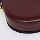 BALLY Shoulder Bag Leather Red Gold Auth bs28765-12