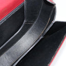 BALLY Shoulder Bag Leather Red Gold Auth bs28765-18