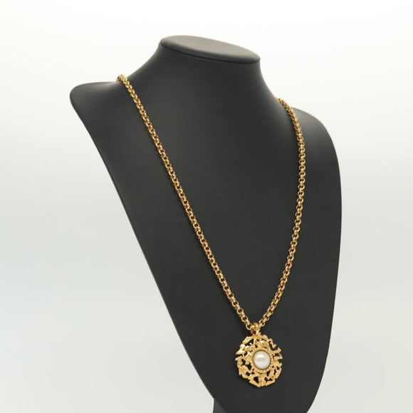 Salvatore Ferragamo Necklace metal Gold Auth bs28768