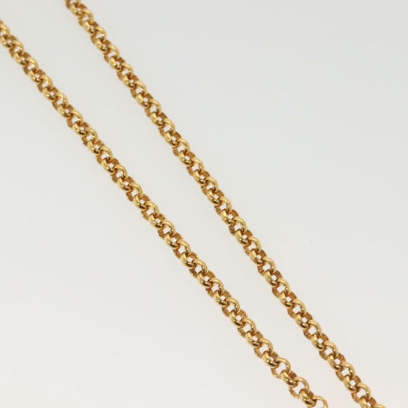 Salvatore Ferragamo Necklace metal Gold Auth bs28768