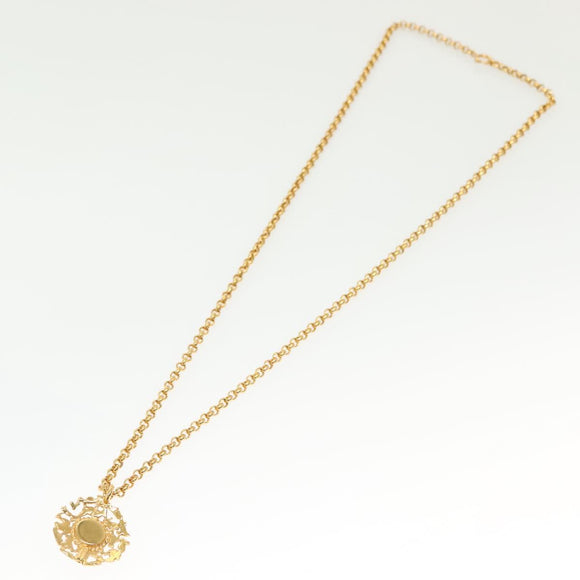 Salvatore Ferragamo Necklace metal Gold Auth bs28768