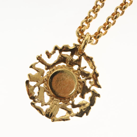 Salvatore Ferragamo Necklace metal Gold Auth bs28768