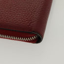 FENDI Long Wallet Leather Red Auth bs28774-10