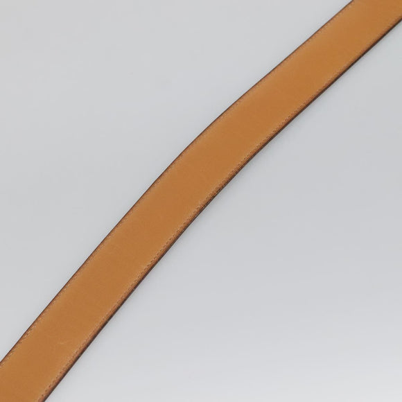 HERMES Belt Leather 36.6"" Brown Auth bs28776