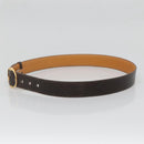 HERMES Belt Leather 36.6"" Brown Auth bs28776-5