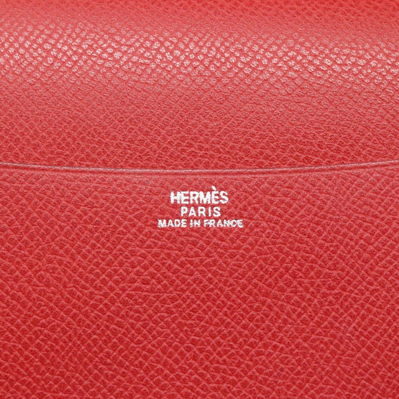 HERMES Agenda Day Planner Cover Leather Red Auth bs28777