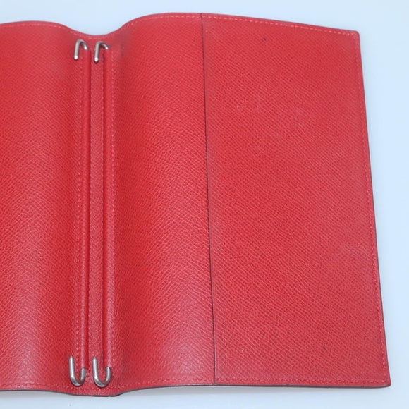 HERMES Agenda Day Planner Cover Leather Red Auth bs28777