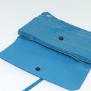 BOTTEGA VENETA INTRECCIATO Shoulder Bag Leather Blue Auth bs28779-10