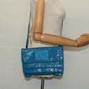 BOTTEGA VENETA INTRECCIATO Shoulder Bag Leather Blue Auth bs28779-25