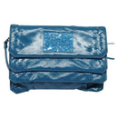 BOTTEGA VENETA INTRECCIATO Shoulder Bag Leather Blue Auth bs28779-13