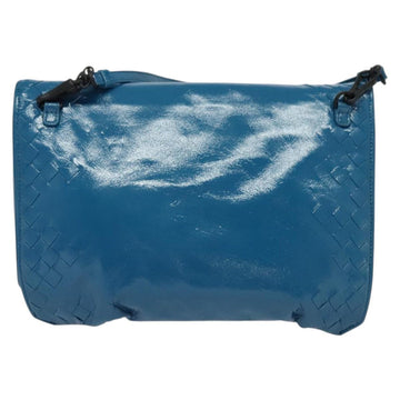 BOTTEGA VENETA INTRECCIATO Shoulder Bag Leather Blue Auth bs28779 - 0