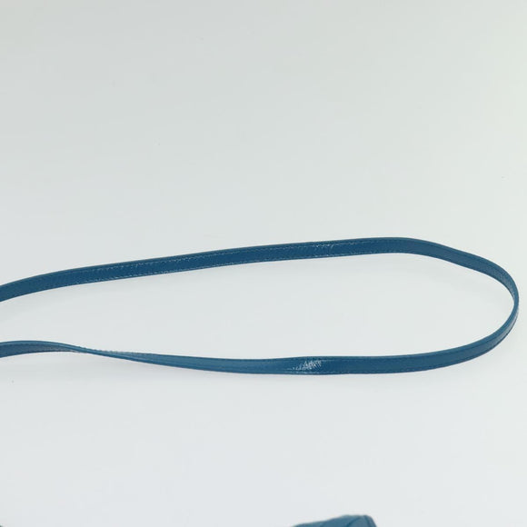 BOTTEGA VENETA INTRECCIATO Shoulder Bag Leather Blue Auth bs28779