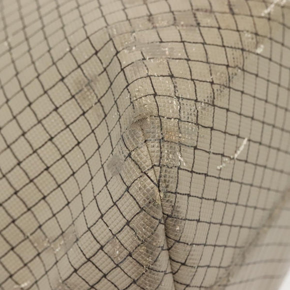 BOTTEGA VENETA Tote Bag PVC Leather Gray Auth bs28782