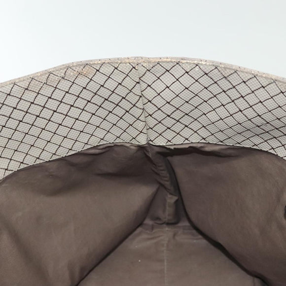 BOTTEGA VENETA Tote Bag PVC Leather Gray Auth bs28782