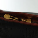 BOTTEGA VENETA Boston Bag Leather Black Brown gold Auth bs28783-15