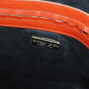 BOTTEGA VENETA Boston Bag Leather Black Brown gold Auth bs28783-16