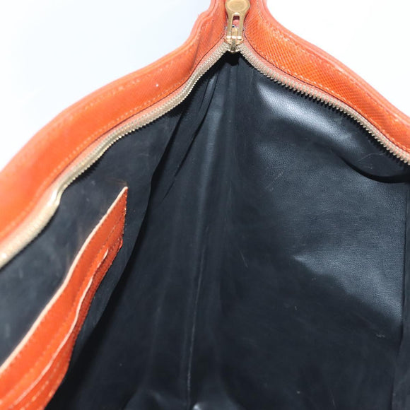 BOTTEGA VENETA Boston Bag Leather Black Brown gold Auth bs28783