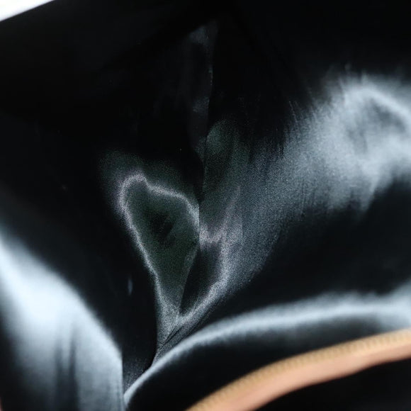 BOTTEGA VENETA Boston Bag Leather Black Brown gold Auth bs28783