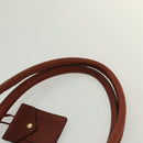 BOTTEGA VENETA Boston Bag Leather Black Brown gold Auth bs28783-8