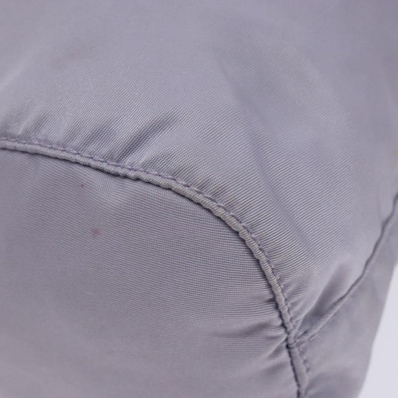 PRADA Purse Pouch Nylon Purple Silver Auth bs28790