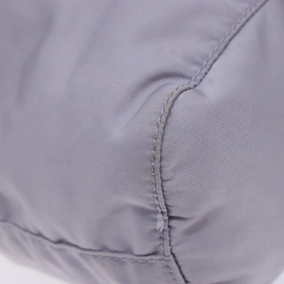 PRADA Purse Pouch Nylon Purple Silver Auth bs28790