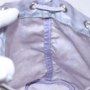 PRADA Purse Pouch Nylon Purple Silver Auth bs28790-19